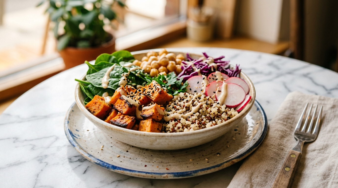 Bunte Bowl mit frischem Gemüse